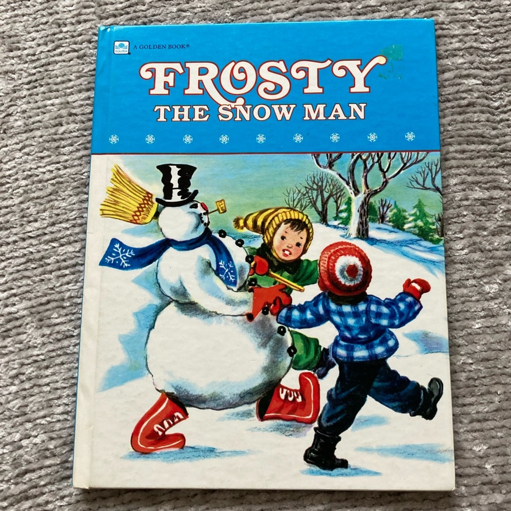 Vintage‎ Large Golden Book Frosty The Snowman Hardcover 1950